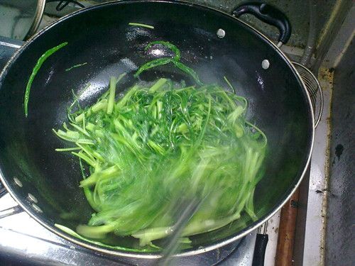 清炒竹叶菜的做法步骤4