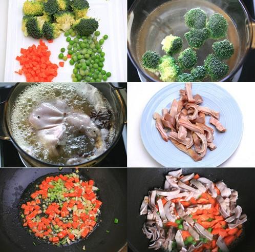 兰花豌豆烩肚条的做法