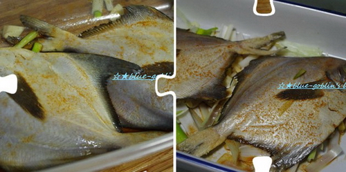 葱香烤平鱼步骤3-4
