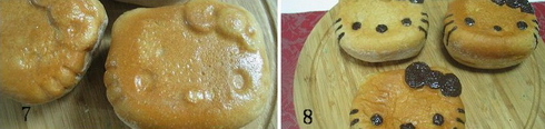 红糖小猫面包的做法步骤7-8