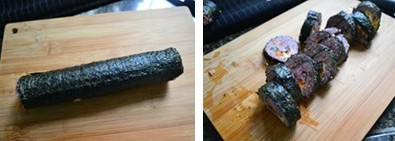 紫薯寿司的做法步骤5
