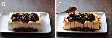烧汁皮蛋拌豆腐步骤5-6