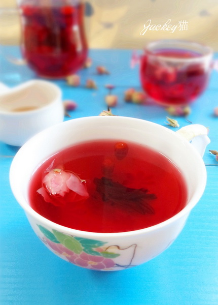 蜂蜜洛神玫瑰花茶的做法